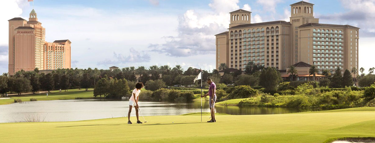 Golf at Grand lakes Orlando resort, Florida