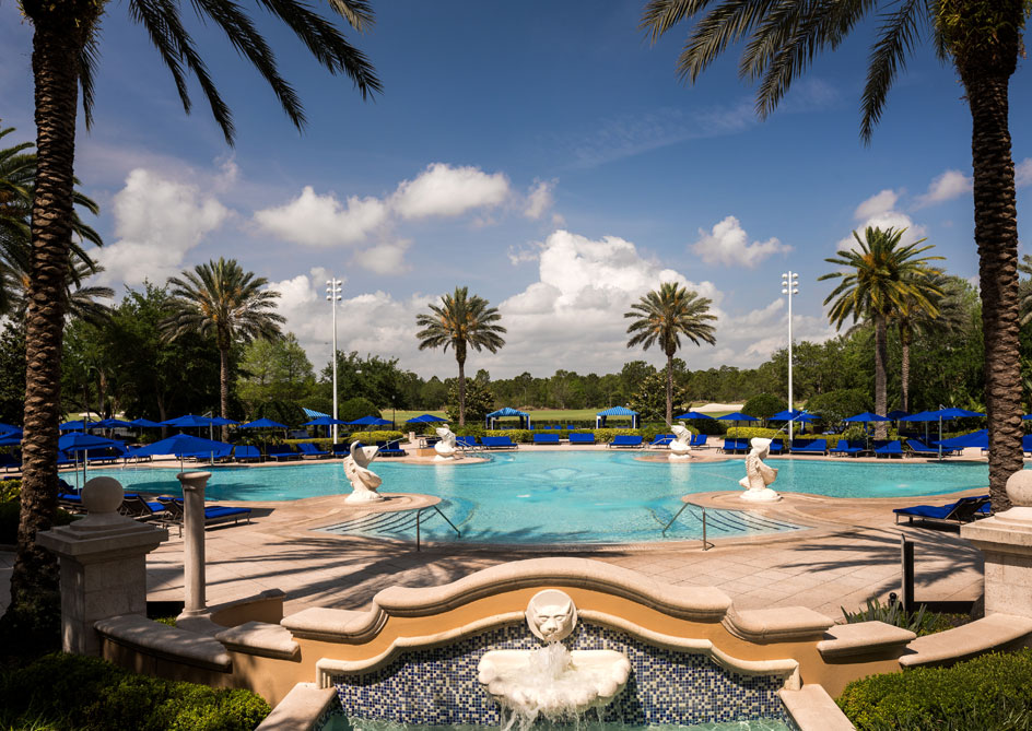 Pools & Cabanas at Grande Lakes Orlando resort, Florida