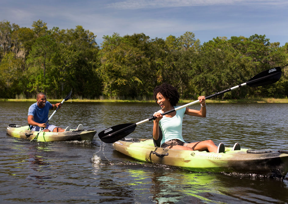 Kayaking & Pedal Boating at Grand lakes Orlando resort, Florida